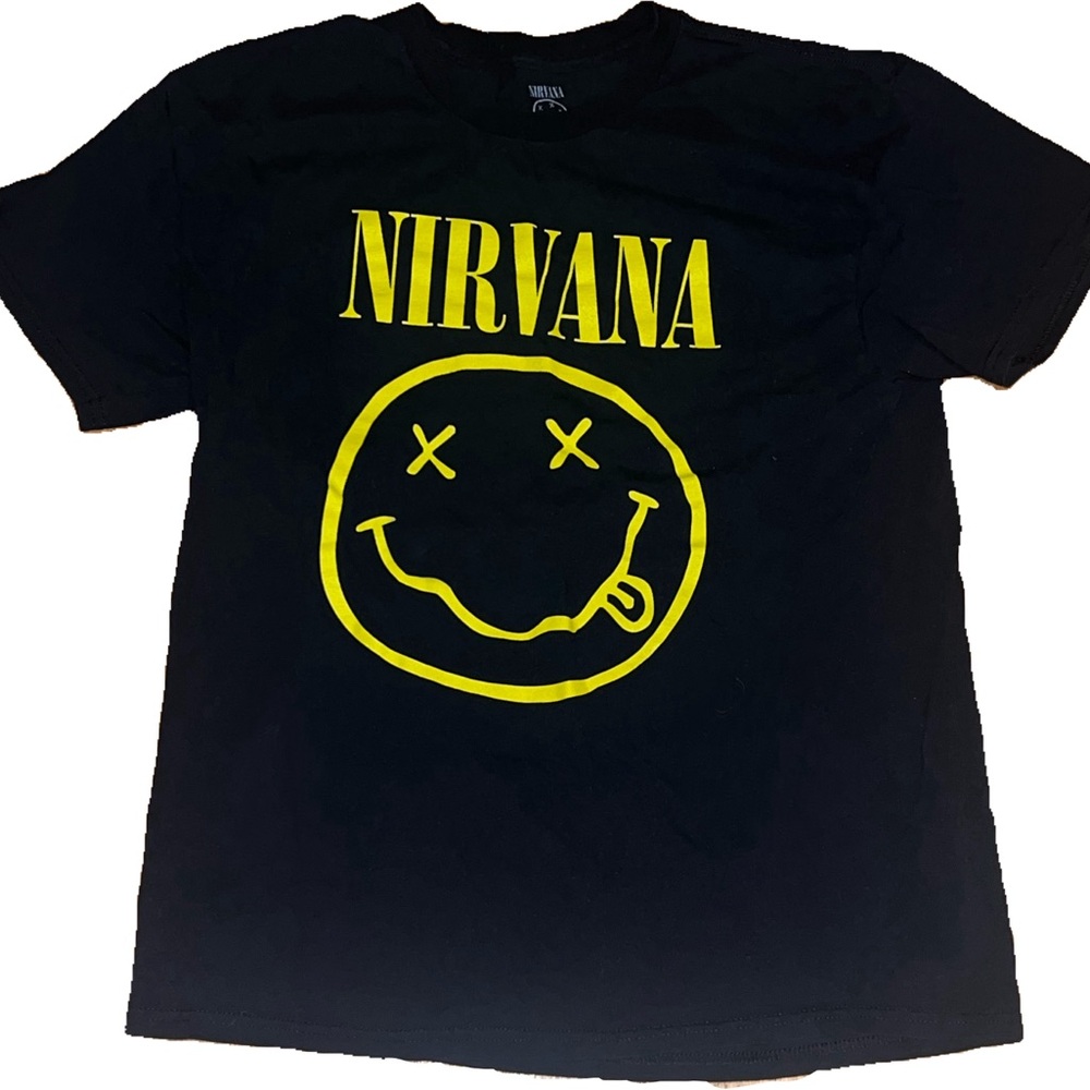 Nirvana black t shirt.